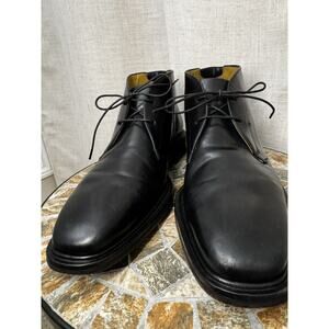 Cole Haan Black Leather Chukka Boots | Nike Air Sole | Men’s 8.5M
